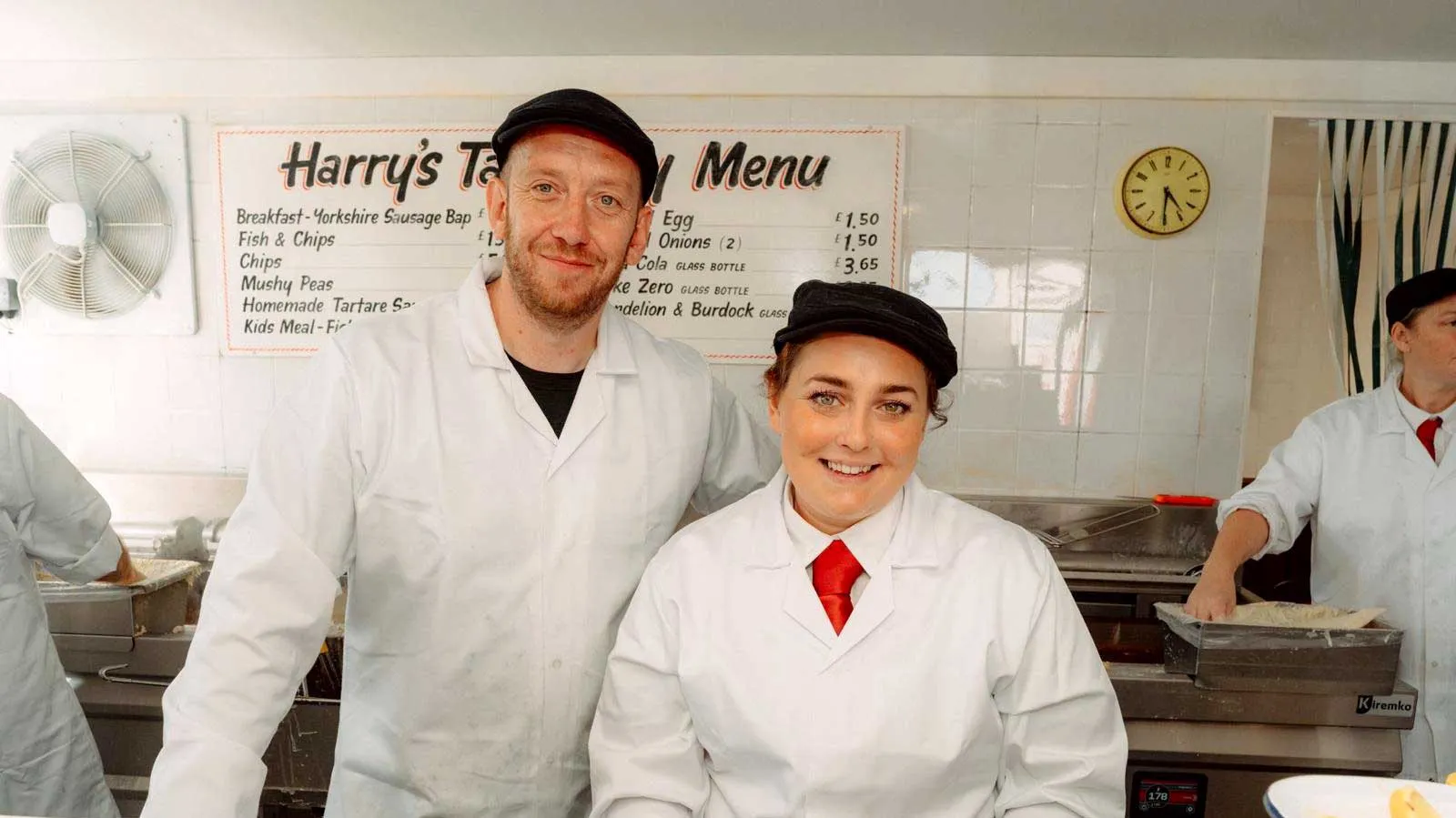 Harry Ramsden's staff smiling