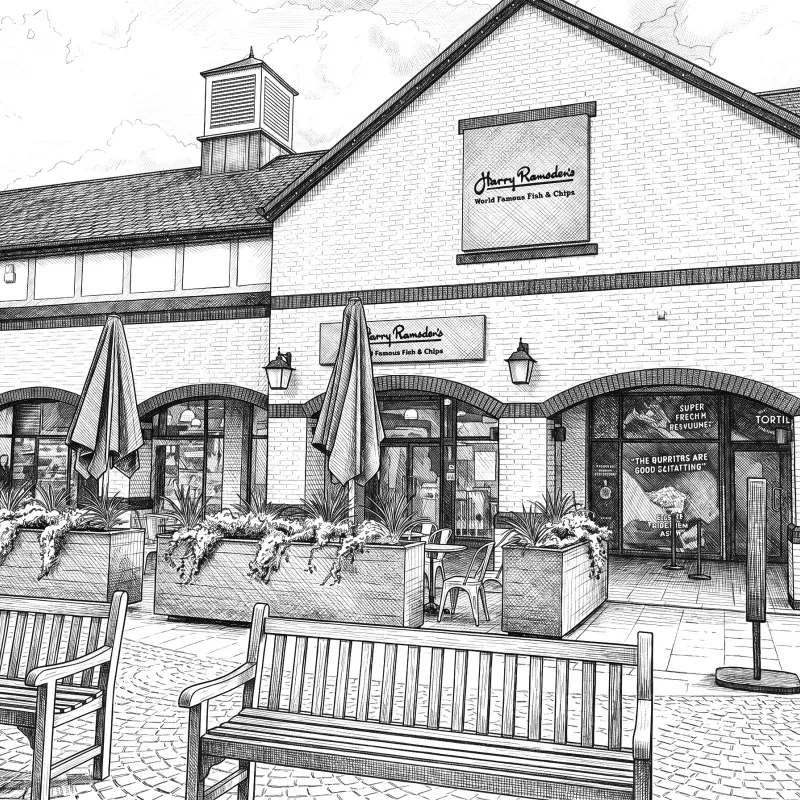 Cheshire Oaks Illustration